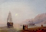 Ivan Constantinovich Aivazovsky A Conversation On The Shore Dusk painting
